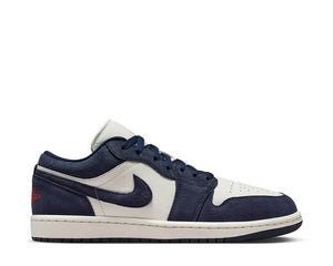 Air Jordan 1 Low SE Obsidian Bleu Université — baskets homme retro basketball culture