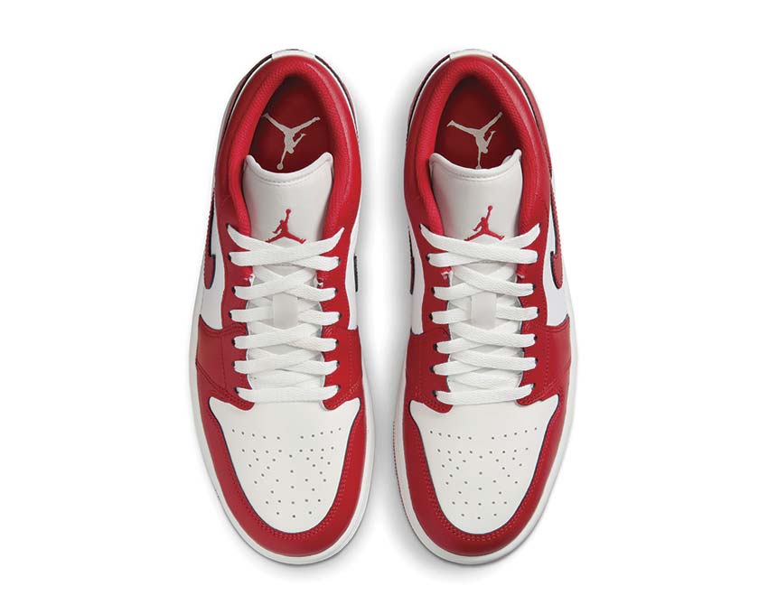  Air Jordan 1 Low Summit White / Varsity Red - Summit White 553558-166