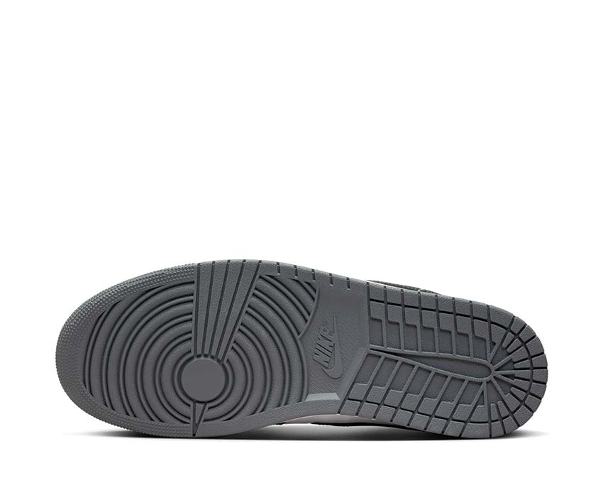 Air Jordan 1 Low White / Black - Iron Grey 553558-152