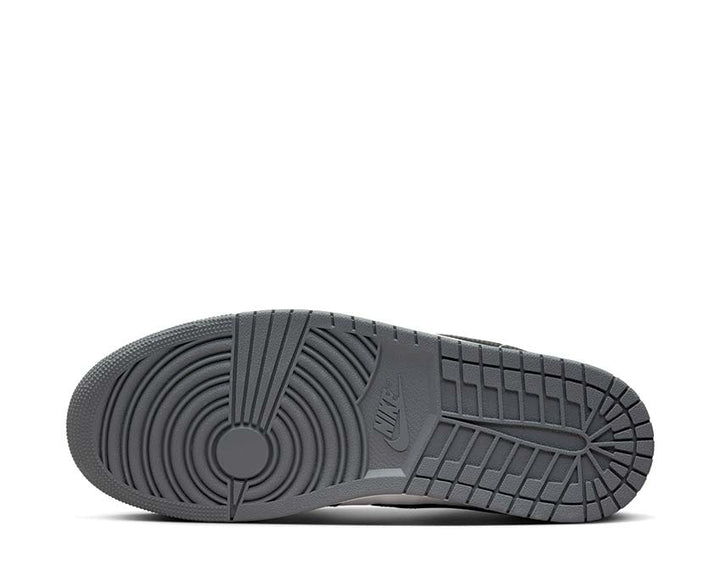 Air Jordan 1 Low White / Black - Iron Grey 553558-152