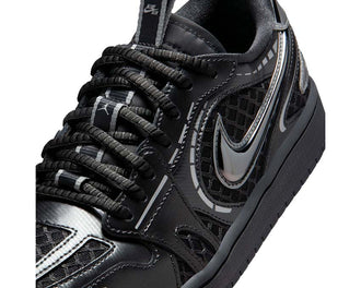 Air Jordan 1 Method of Made Low V3 Schwarz Metallic Seitenansicht — Damen Retro Basketball Sneaker