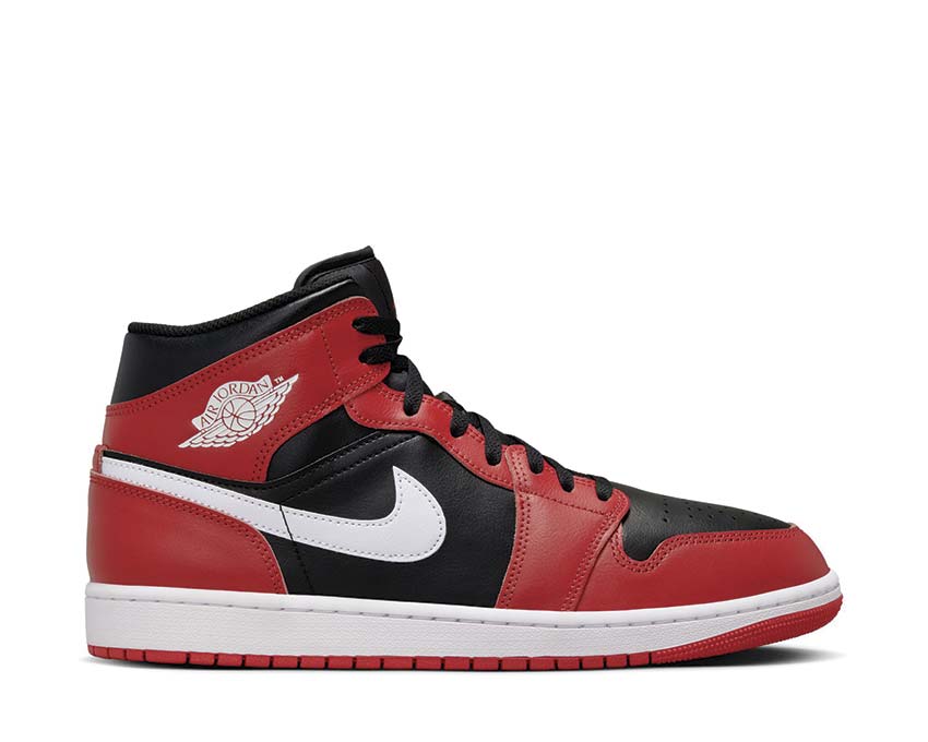  Air Jordan 1 Mid Black / White - Gym Red DQ8426-061