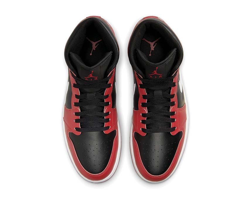  Air Jordan 1 Mid Black / White - Gym Red DQ8426-061