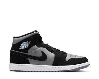 Air Jordan 1 Mid Black — Herren-Sneaker schwarz monochrom mid