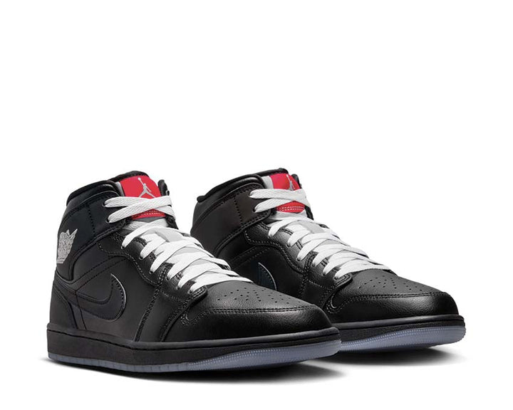 Air Jordan 1 Mid SE Black / Black - White - Wolf Grey HV5177-010