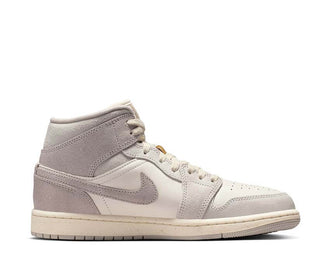 Air Jordan 1 Mid SE W Enigma Stone Grau — Damen Basketball Sneaker streetwear culture