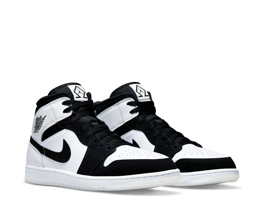  Air Jordan 1 Mid SE  White / Black - Multicolor DH6933-100