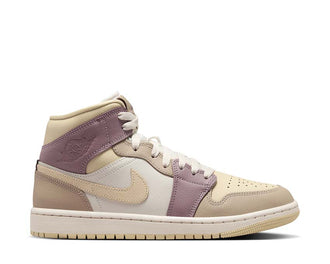 Jordan Air Jordan 1 Mid W Orewood Gold Khaki — women's sneaker beige gold