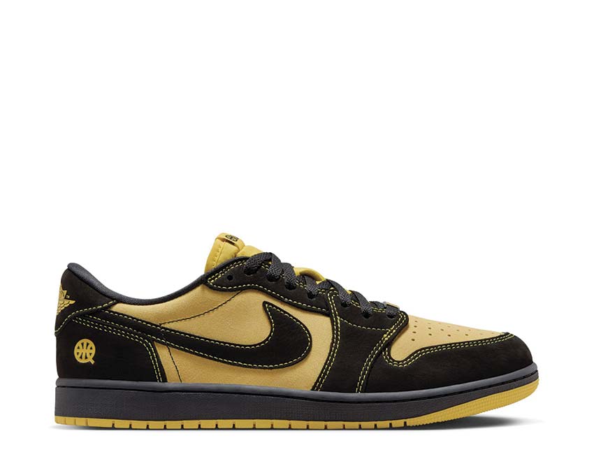 Air Jordan 1 Retro Low Quai 54 Black / Tour Yellow - Chile Red  IB8836-007 