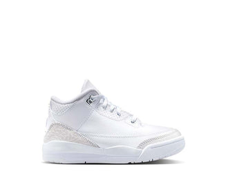 Air Jordan 3 Retro PS Pure Money — lifestyle sneakers white silver for toddlers