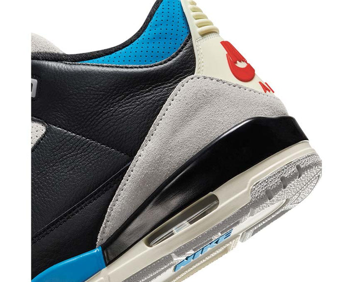 Air Jordan 3 Retro "Rare Air" Black / Chile Red - Neutral Grey IB8967-004