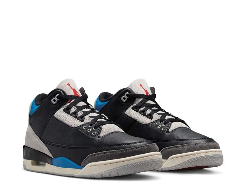 Air Jordan 3 Retro "Rare Air" Black / Chile Red - Neutral Grey IB8967-004
