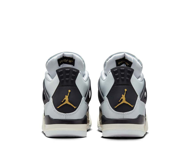 Air Jordan 4 Retro GS Pure Platinum / Metallic Gold - Black - Sail FZ8585-070