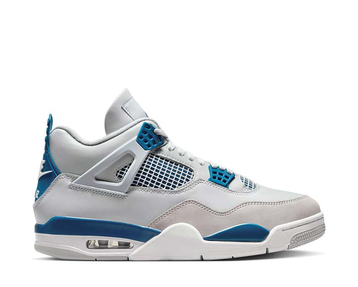Air Jordan 4 Retro Off White / Military Blue - Neutral Grey FV5029-141