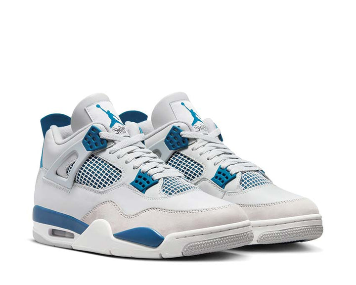 Air Jordan 4 Retro Off White / Military Blue - Neutral Grey FV5029-141