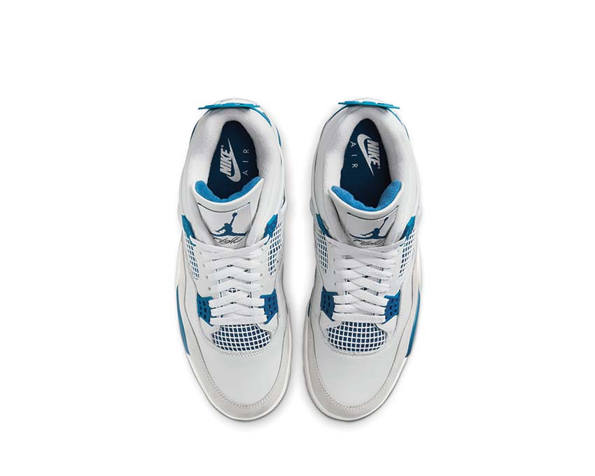 Air Jordan 4 Retro Off White / Military Blue - Neutral Grey FV5029-141
