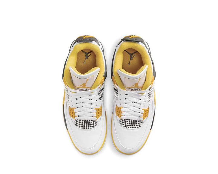 Air Jordan 4 Retro White / Coconut Milk - Vivid Sulfur AQ9129-101