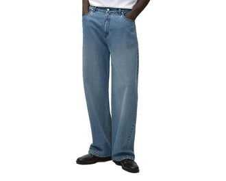 Arte Circle Logo Pocket Pants vista lateral — pantalón hombre corte recto logo