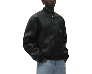 Arte Leather Varsity Jacket — veste varsity homme cuir style universitaire