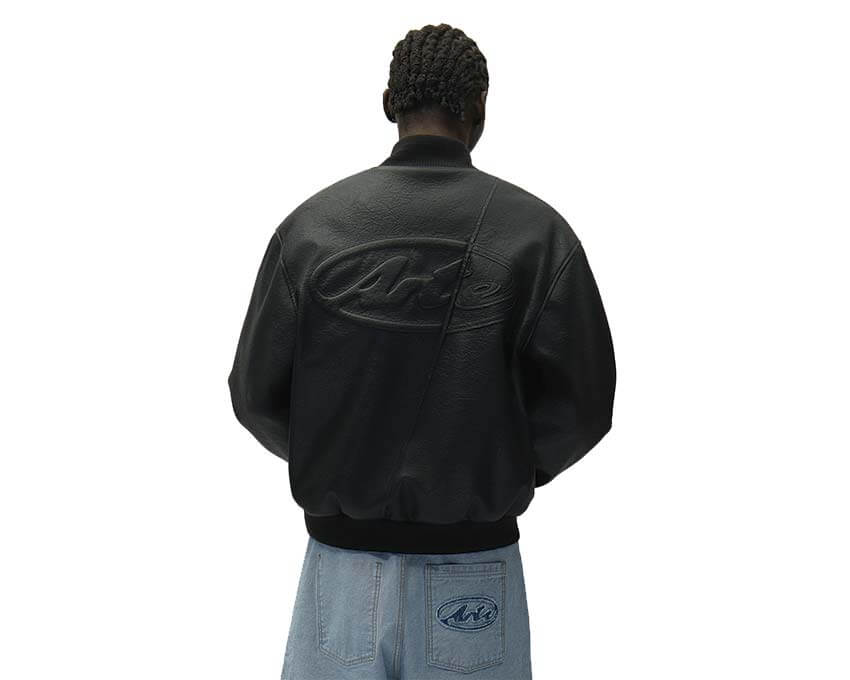 Arte Leather Varsity Jacket SS26-063J