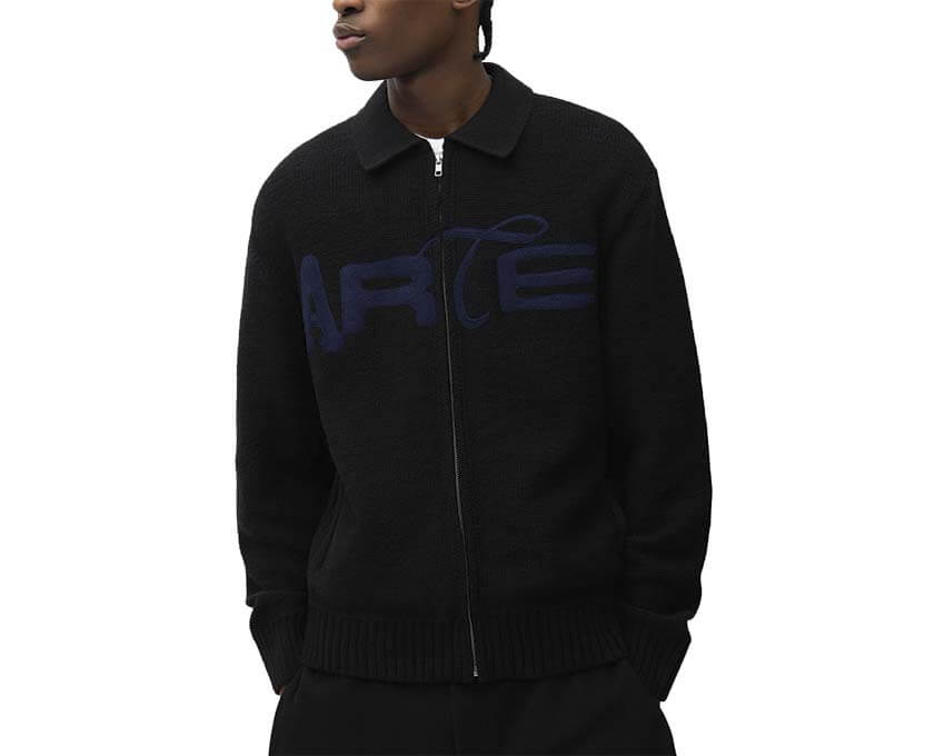 Arte Stencil Zip Cardigan AW26-021K