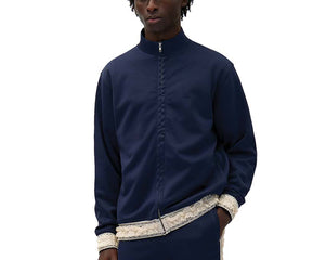 Arte Trim Jacket Navy — veste unisexe finitions contrastées streetwear
