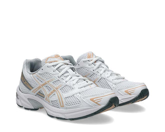Asics Gel 1130 White Bisque vue latérale — tige mesh cuir synthétique rétro femme