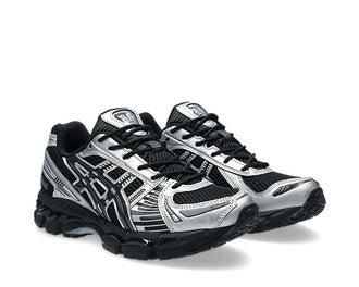 Asics Gel Kayano 12.1 Black vue latérale — tige mesh respirante