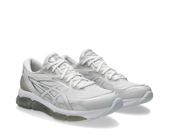 Asics Gel Quantum 360 VIII White/Pure Silver vue latérale — tige mesh respirante