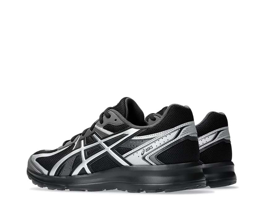 Asics Jog 100S Black Pure Silver Trainers | NOIRFONCE
