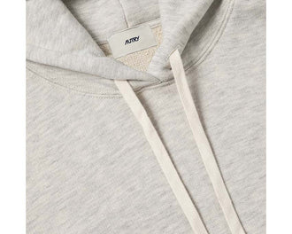 Autry Hoodie Jersey Melange trasera — trasera hoodie jaspeado algodón premium Autry