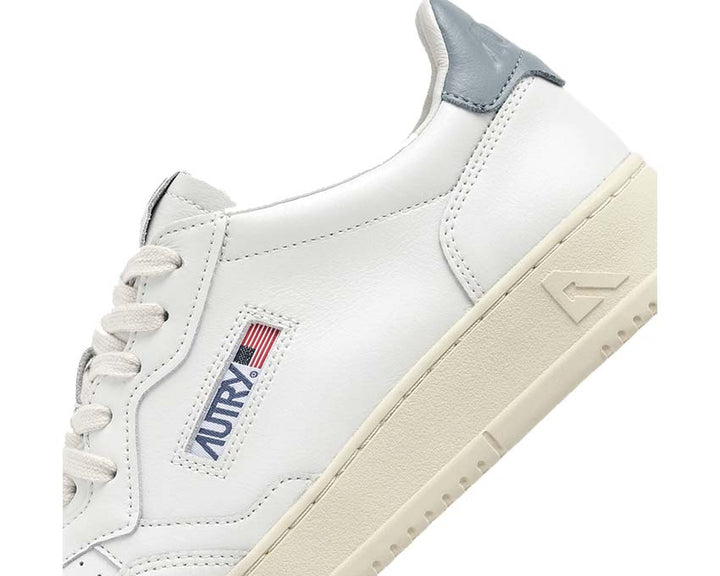 Autry Medalist Low  Leat / Leat Wht - Slv Blue AULWLL79