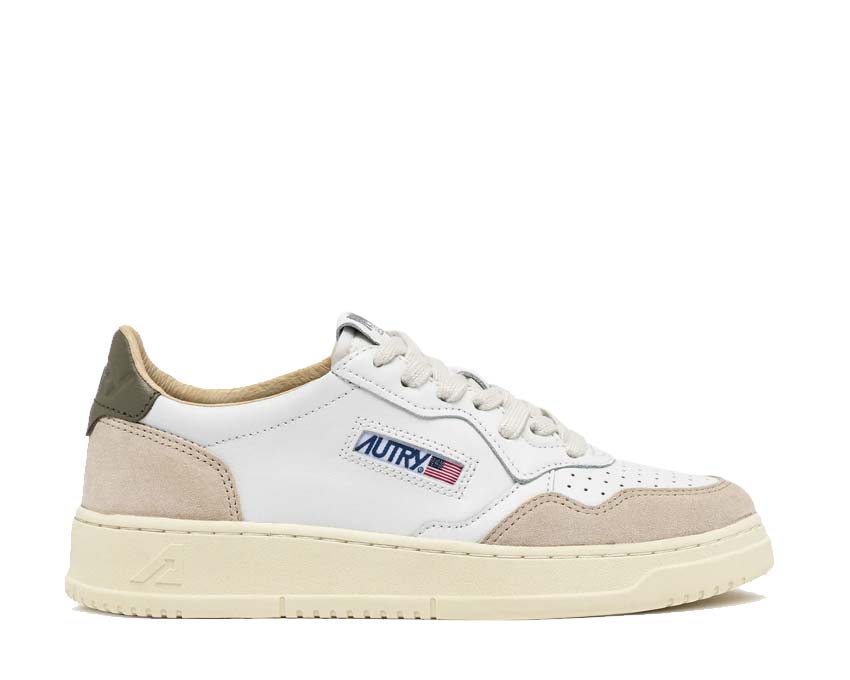 Autry Medalist Low Leat / Suede - Covert Green AULMLS77