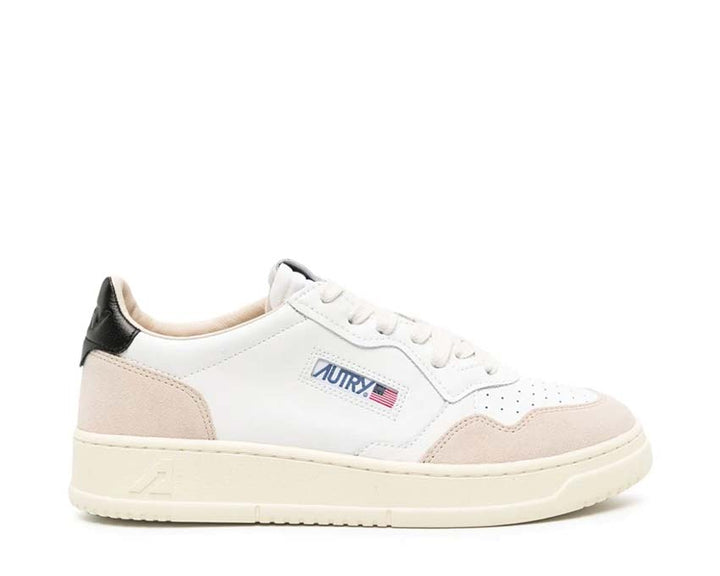 Autry Medalist Low Leat / Suede White - Black AULWLS21