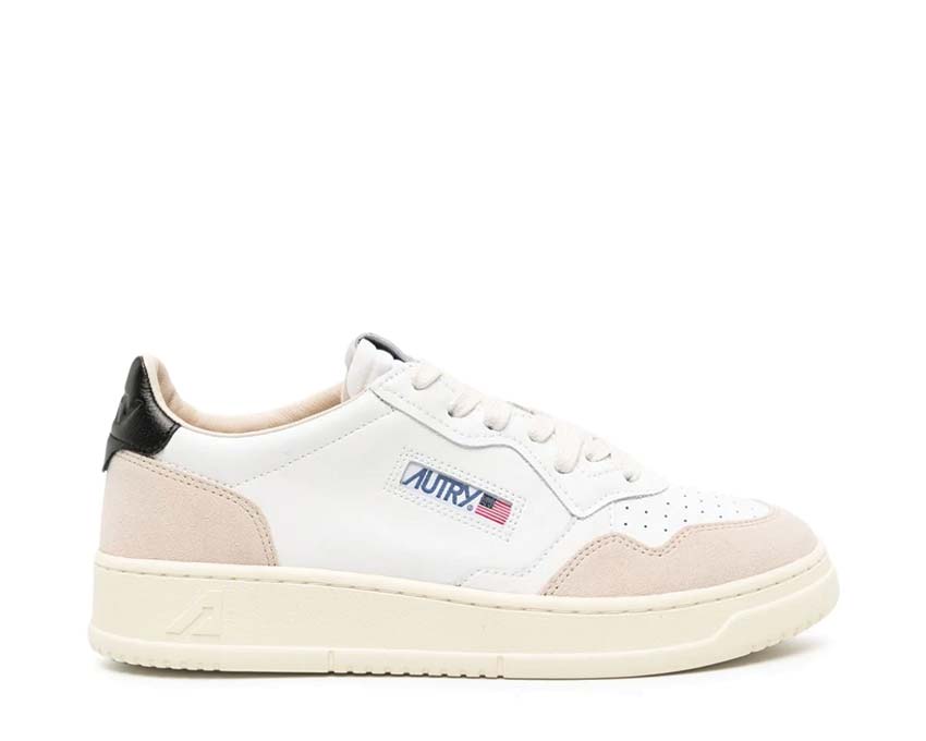 Autry Medalist Low Leat / Suede White - Black AULWLS21