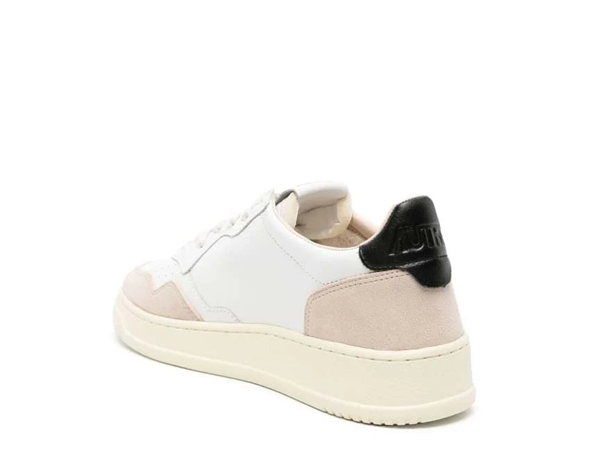 Autry Medalist Low Leat / Suede White - Black AULWLS21