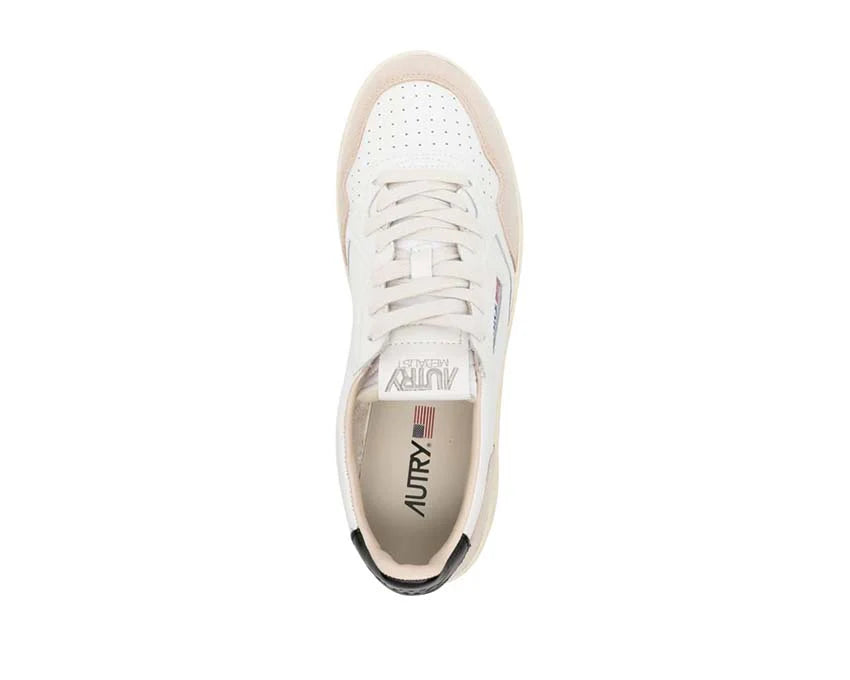 Autry Medalist Low Leat / Suede White - Black AULWLS21