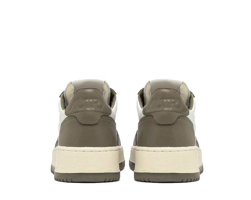 Autry Medalist Low Leat / White - Covert Green AULWWB54