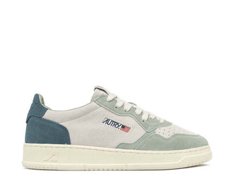 Autry Medalist Low Tricolore Griffon Jade — sneakers donna pelle camoscio tricolore retro sport