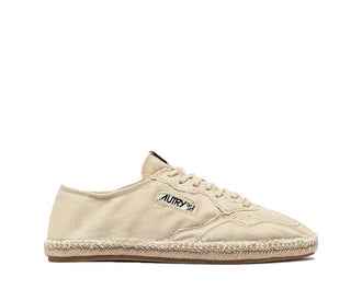 Autry Sandy Espadrilles Ivory Canvas — espadrillas uomo canvas avorio lifestyle premium