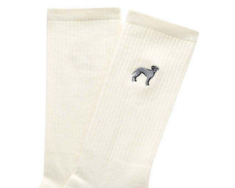 Autry Calcetines Embro Blue Stone detalle — bordado logo Autry bicolor azul stone