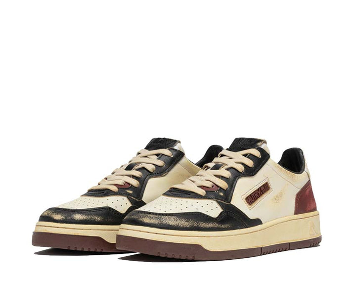 Autry Super Vintage Low Beige Crack / Leat Black - Syrah AVLMLB01