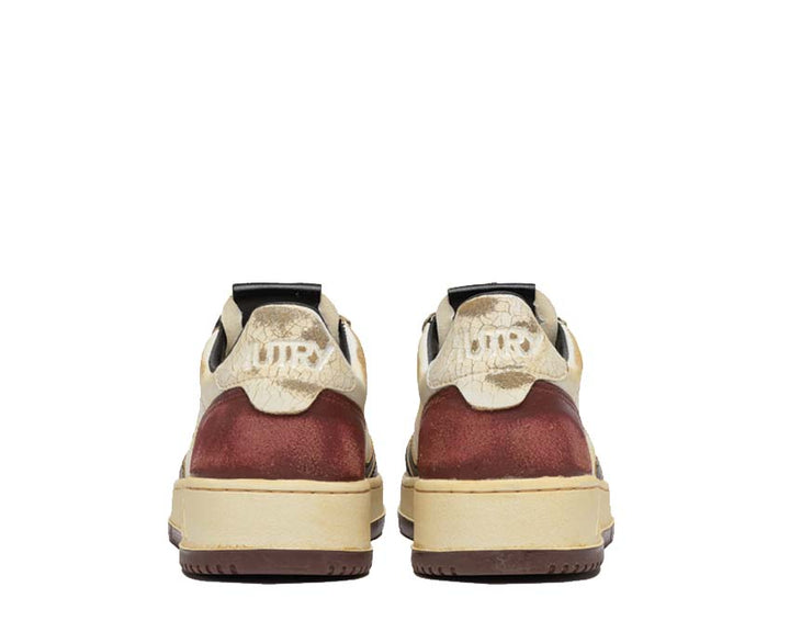 Autry Super Vintage Low Beige Crack / Leat Black - Syrah AVLMLB01