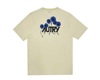 Autry Camiseta Cotton Cream espalda — vista trasera algodón crema Autry