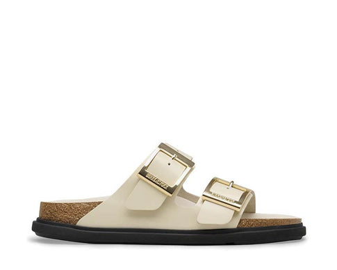 Birkenstock Arizona Droplet Buckle Natural Leather Patent 1031809