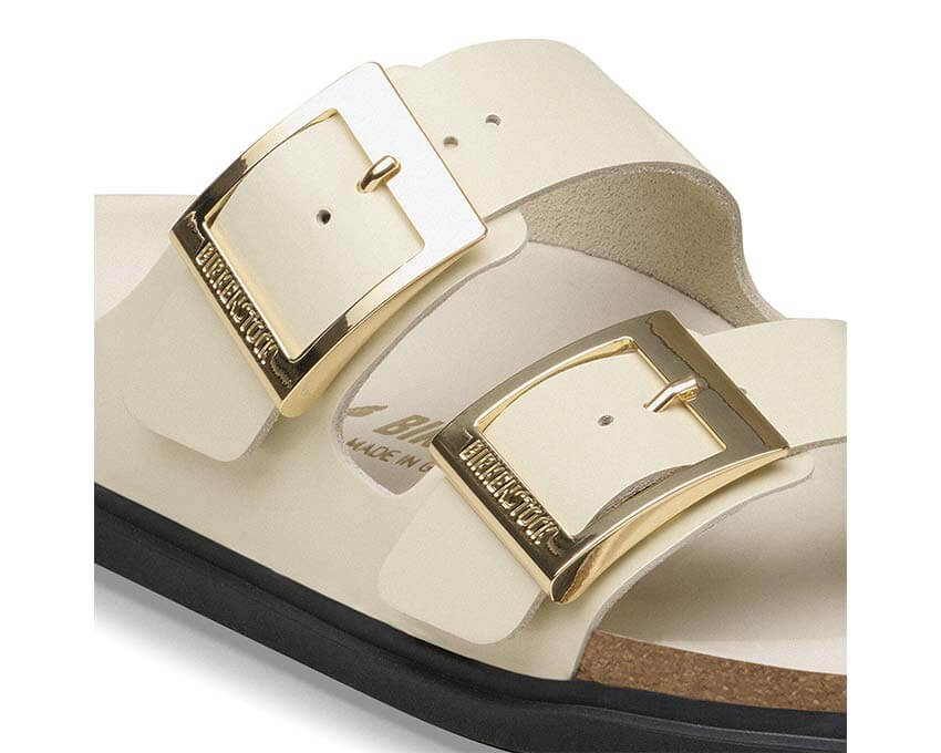 Birkenstock Arizona Droplet Buckle Natural Leather Patent 1031809