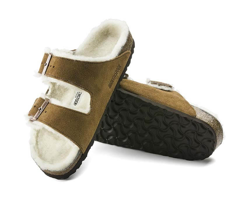 Birkenstock Arizona Shearling Suede Leather 1001128