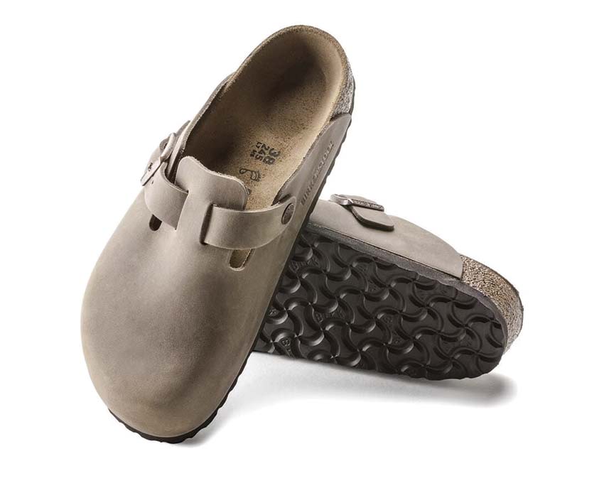Birkenstock Boston Natural Leather Oiled | NOIRFONCE