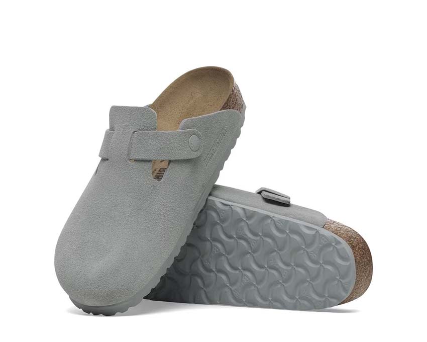 Acheter Birkenstock Boston Suede Pure Sage 1029214 - NOIRFONCE