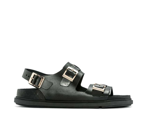 Buy Birkenstock Cannes Natural Leather Black 1023955 - NOIRFONCE